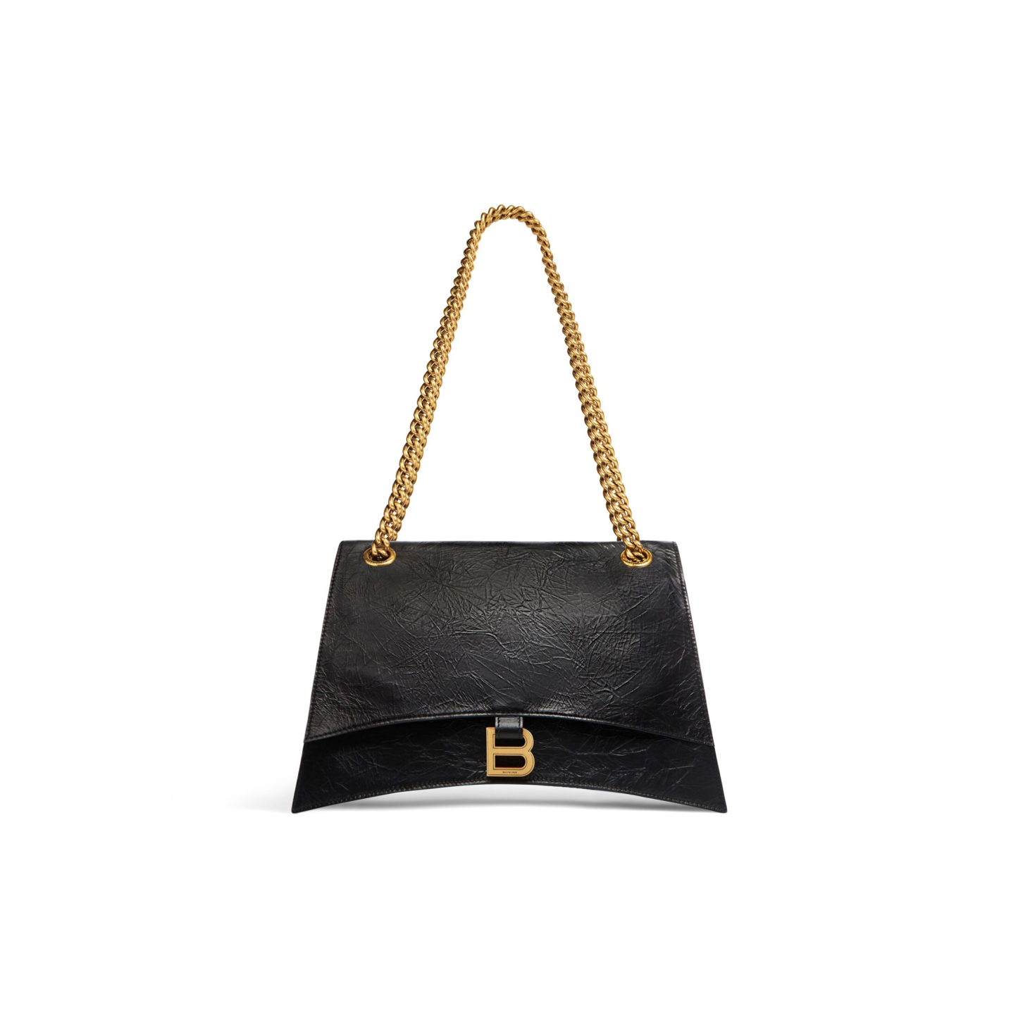 WOMEN'S CRUSH MEDIUM CHAIN BAG IN BLACK